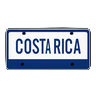 Costa Rica Lizenz-Siegel mit blauem Rand